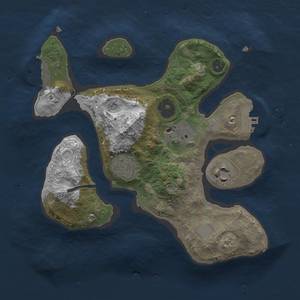 Thumbnail Rust Map: Procedural Map, Size: 2500, Seed: 6739, 11 Monuments