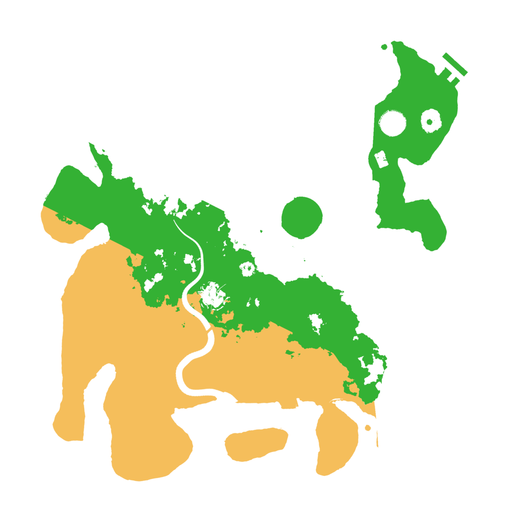 Biome Rust Map: Procedural Map, Size: 3500, Seed: 107720262