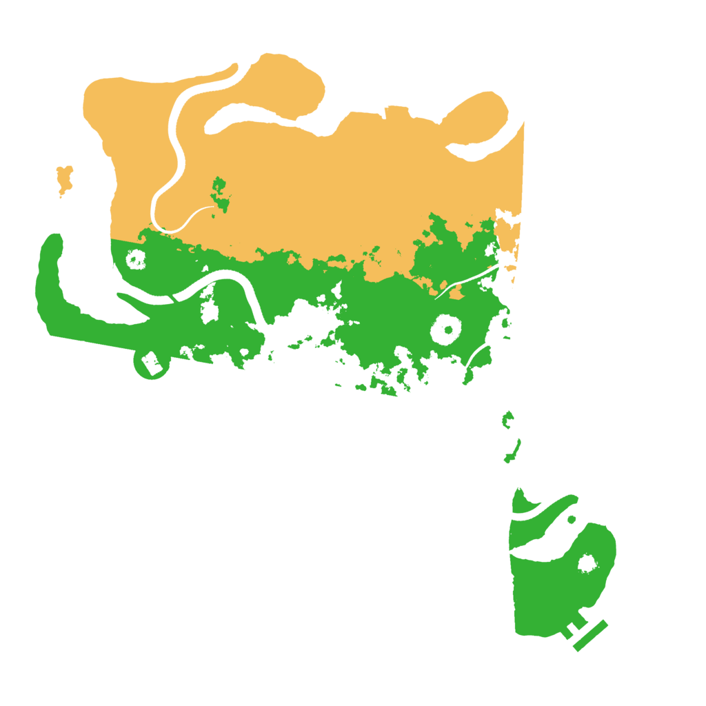 Biome Rust Map: Procedural Map, Size: 3500, Seed: 556433721