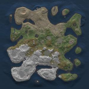 Thumbnail Rust Map: Procedural Map, Size: 3700, Seed: 369832906, 19 Monuments