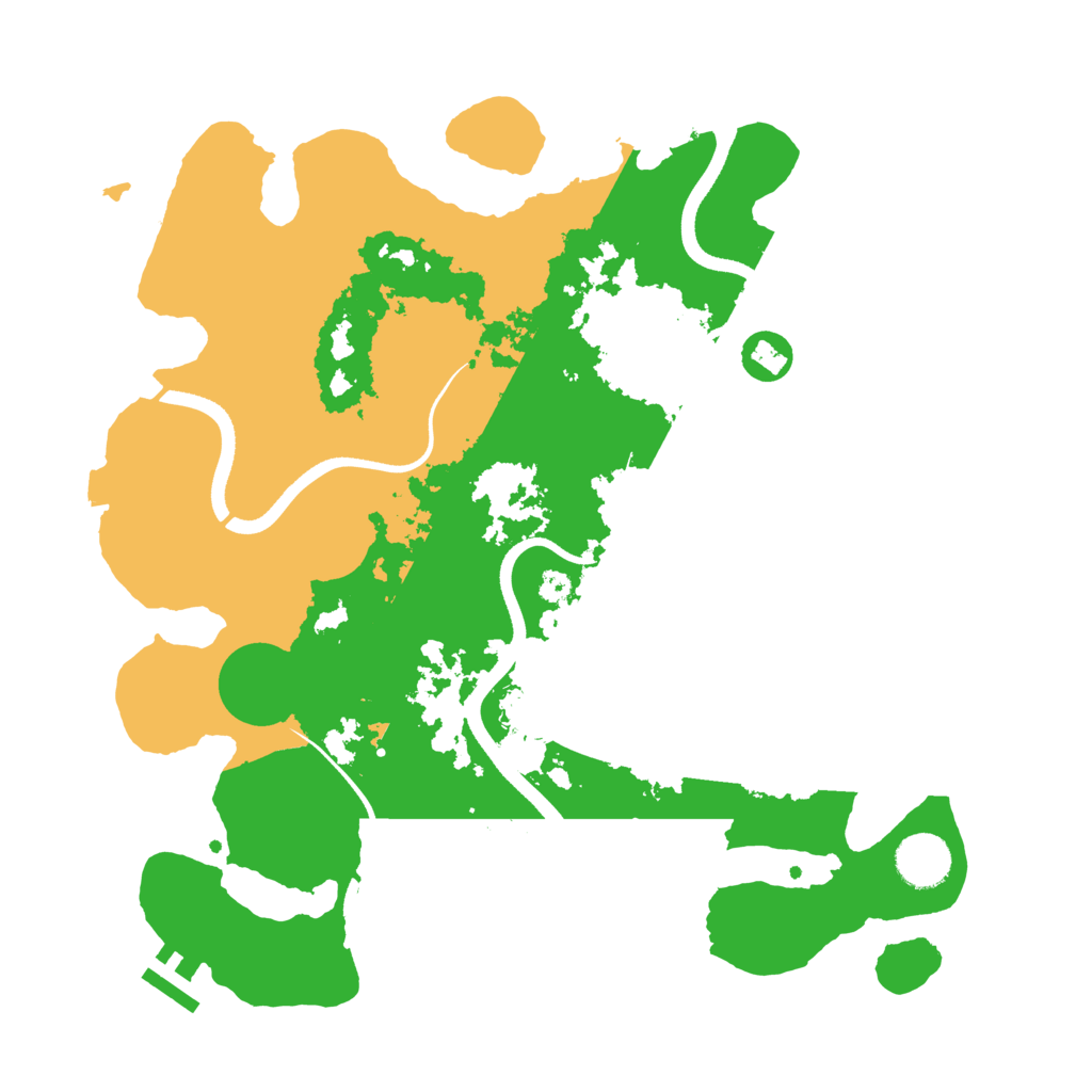 Biome Rust Map: Procedural Map, Size: 3500, Seed: 31488