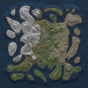 Thumbnail Rust Map: Procedural Map, Size: 4000, Seed: 133456, 16 Monuments