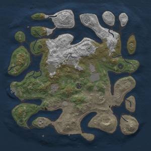 Thumbnail Rust Map: Procedural Map, Size: 4000, Seed: 4500, 17 Monuments