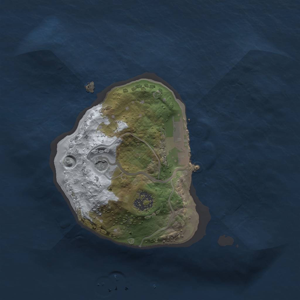 Rust Map: Procedural Map, Size: 1500, Seed: 1000, 5 Monuments