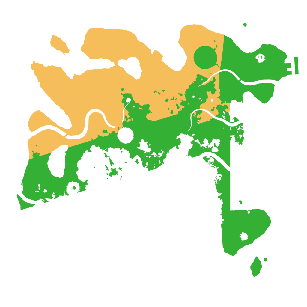 Biome Rust Map: Procedural Map, Size: 3500, Seed: 1283643970