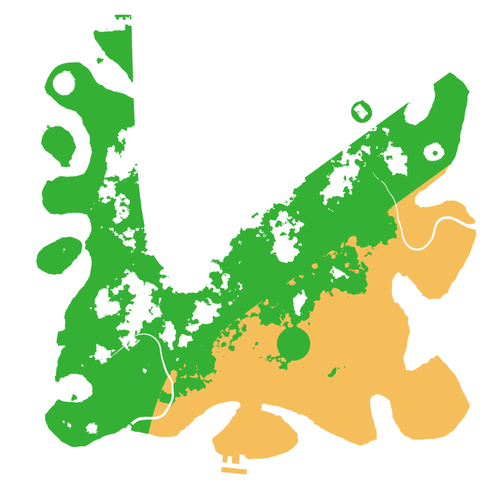 Biome Rust Map: Procedural Map, Size: 3950, Seed: 617205675