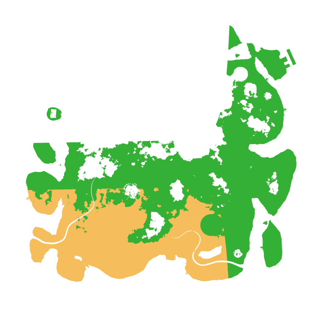 Biome Rust Map: Procedural Map, Size: 3800, Seed: 1113456