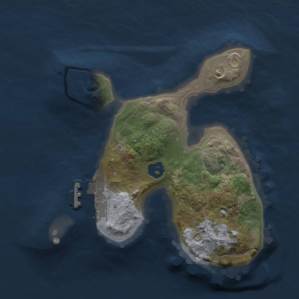 Rust Map: Procedural Map, Size: 1823, Seed: 87948713, 3 Monuments