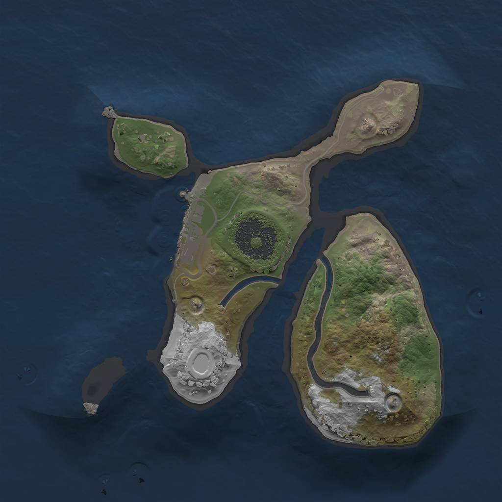 Rust Map: Procedural Map, Size: 1823, Seed: 87948713, 6 Monuments