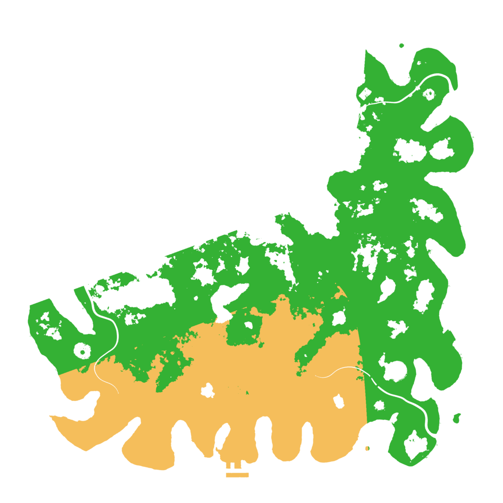 Biome Rust Map: Procedural Map, Size: 4500, Seed: 312344