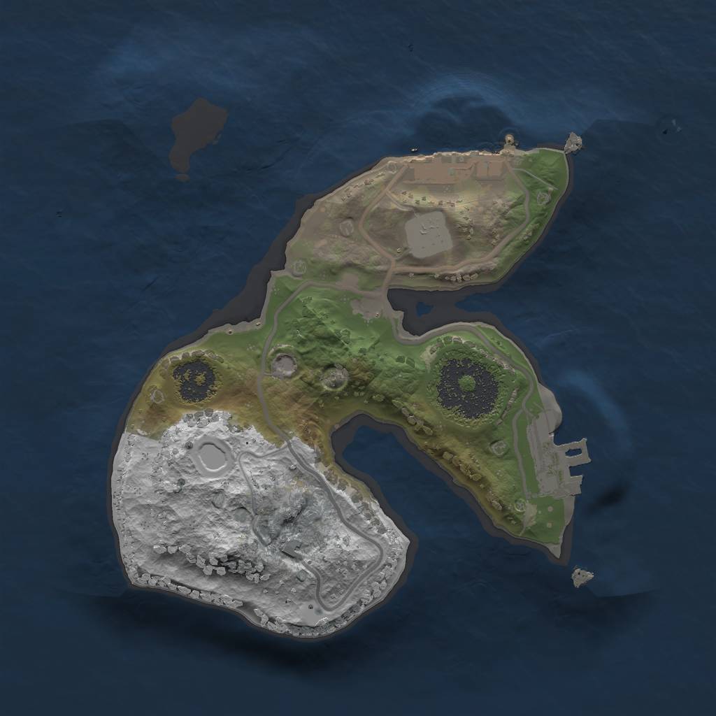 Rust Map: Procedural Map, Size: 1784, Seed: 2147483647, 7 Monuments