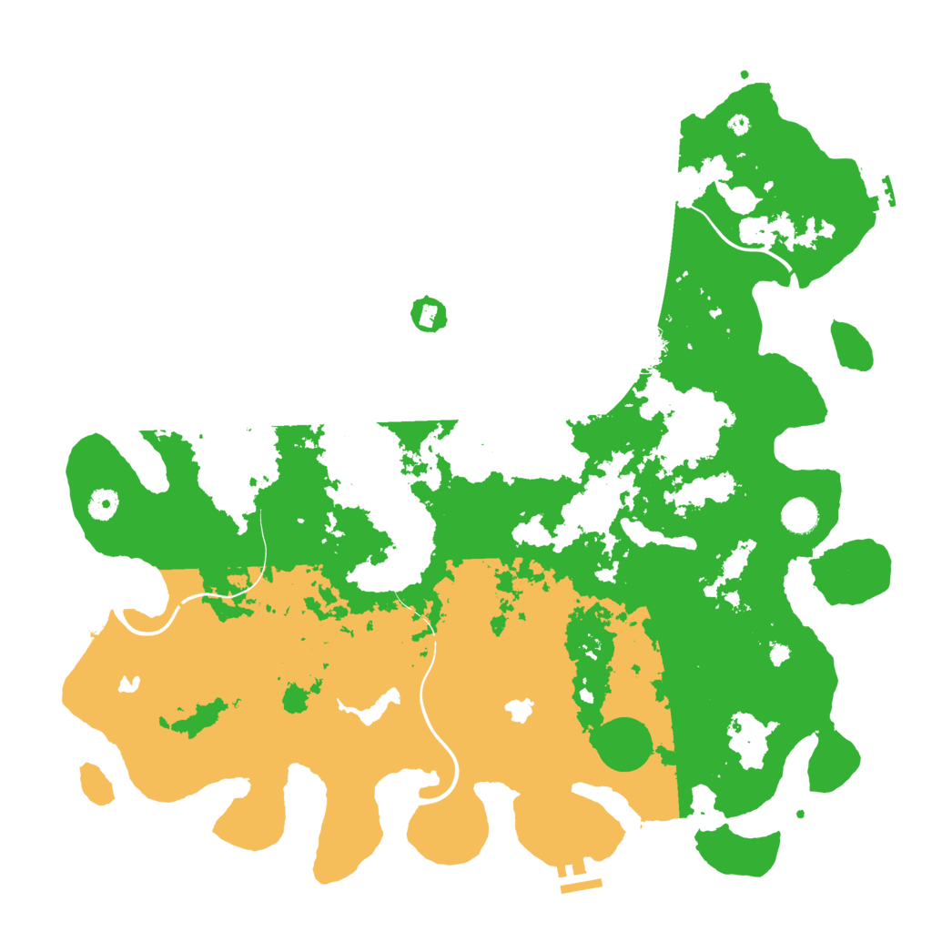 Biome Rust Map: Procedural Map, Size: 4500, Seed: 1158179158