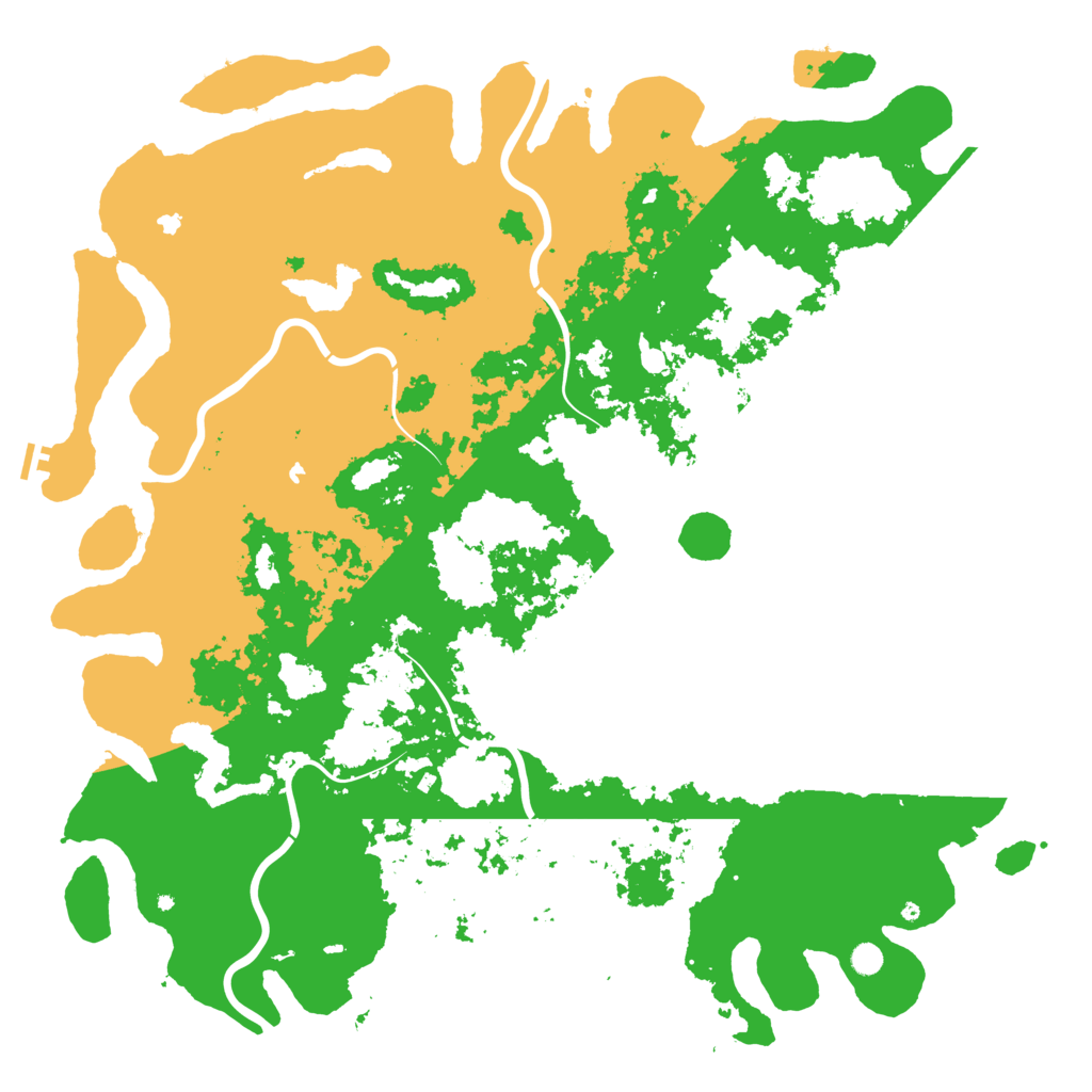 Biome Rust Map: Procedural Map, Size: 6000, Seed: 20212021