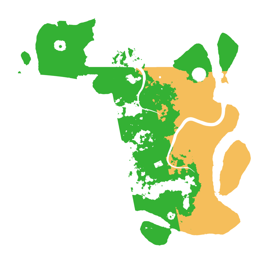 Biome Rust Map: Procedural Map, Size: 3500, Seed: 1990616186