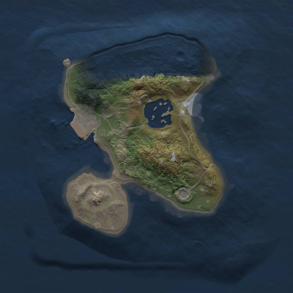 Rust Map: Procedural Map, Size: 1500, Seed: 12312312, 2 Monuments