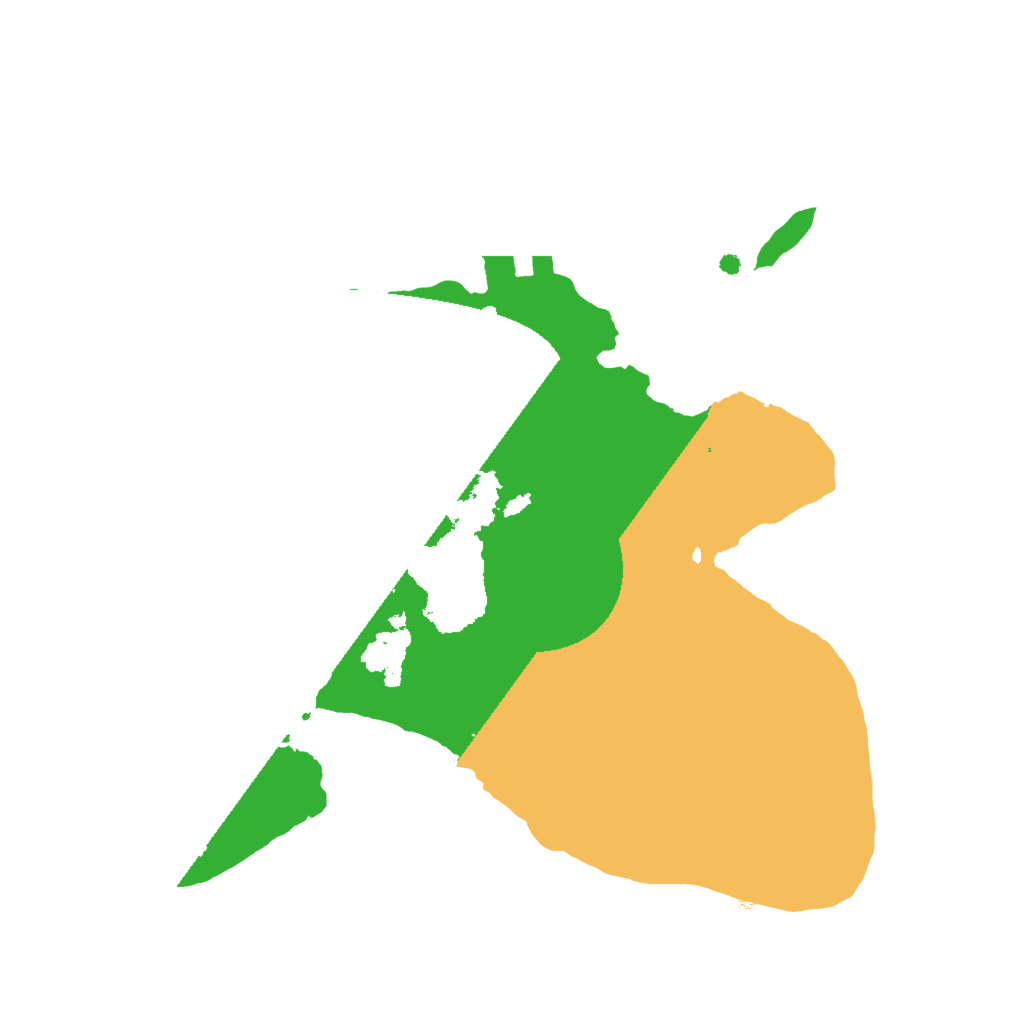 Biome Rust Map: Procedural Map, Size: 2000, Seed: 7354912