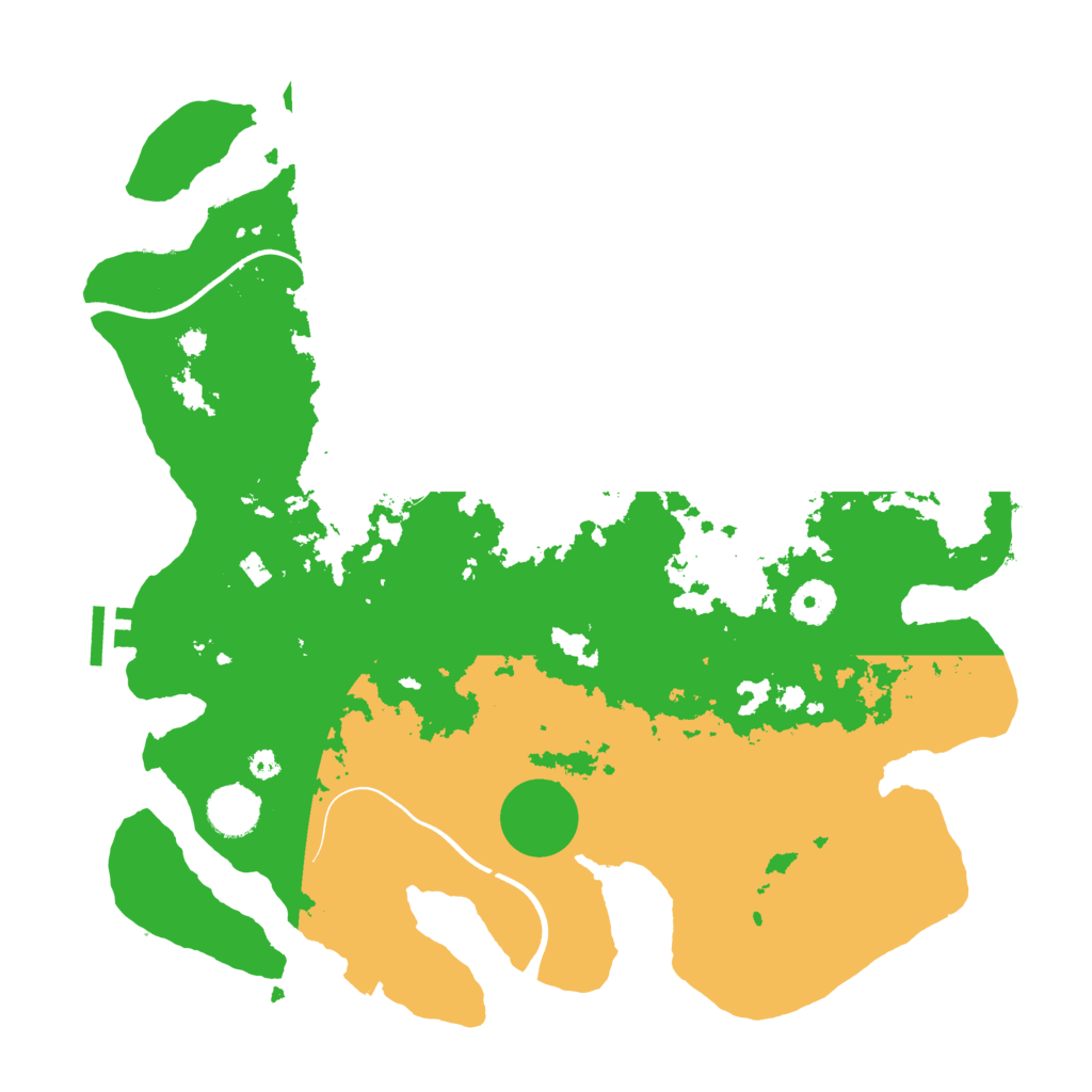 Biome Rust Map: Procedural Map, Size: 3700, Seed: 400879902