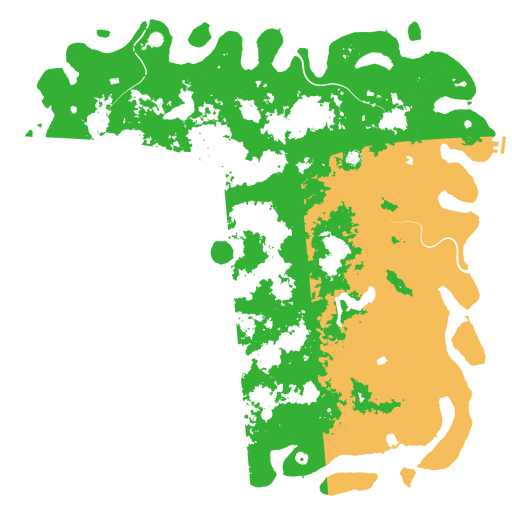 Biome Rust Map: Procedural Map, Size: 6000, Seed: 27453