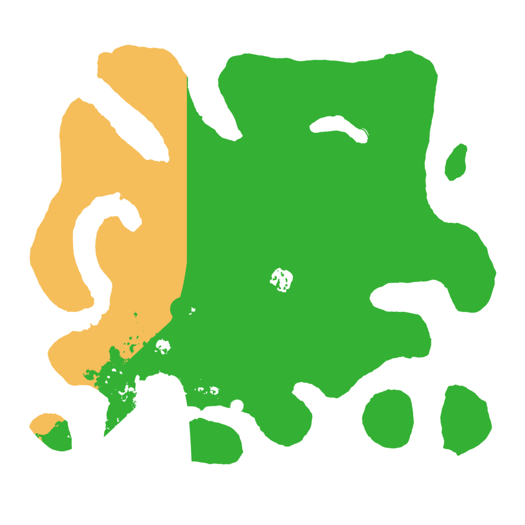 Biome Rust Map: Barren, Size: 3500, Seed: 19742