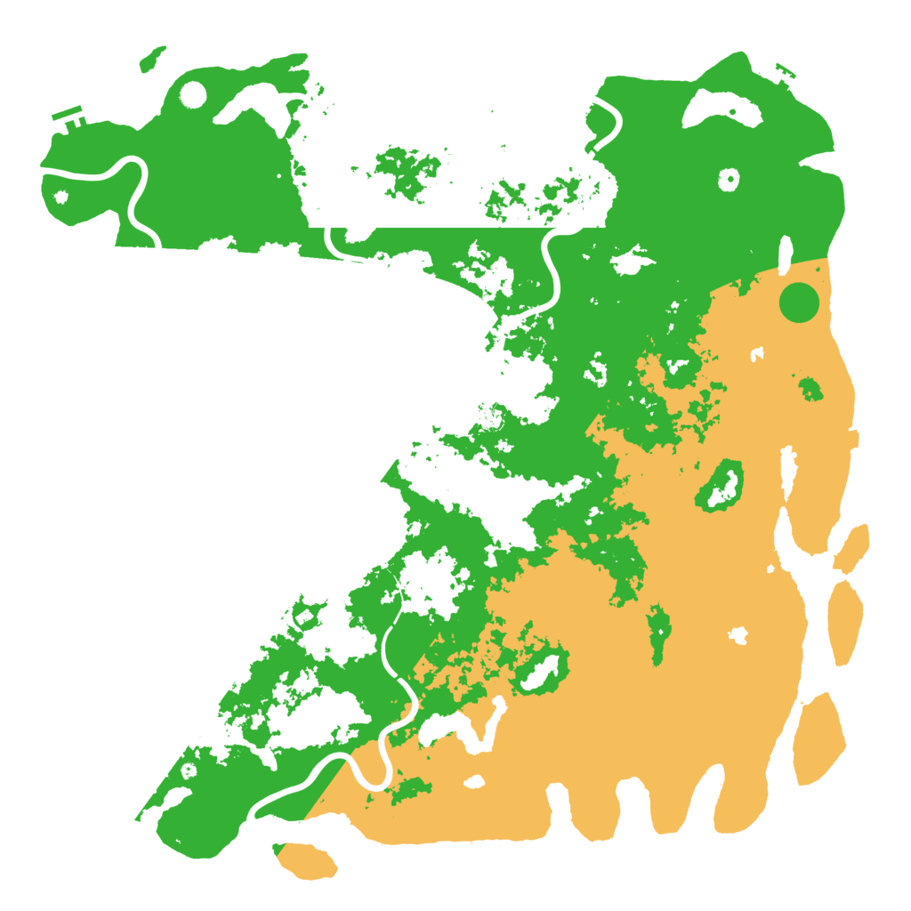 Biome Rust Map: Procedural Map, Size: 6000, Seed: 80584661