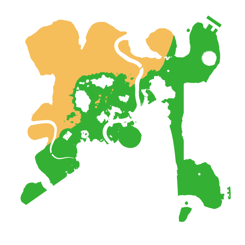Biome Rust Map: Procedural Map, Size: 3000, Seed: 25451864