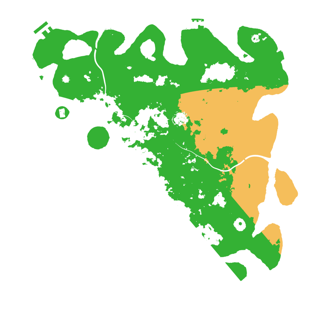 Biome Rust Map: Procedural Map, Size: 3900, Seed: 36