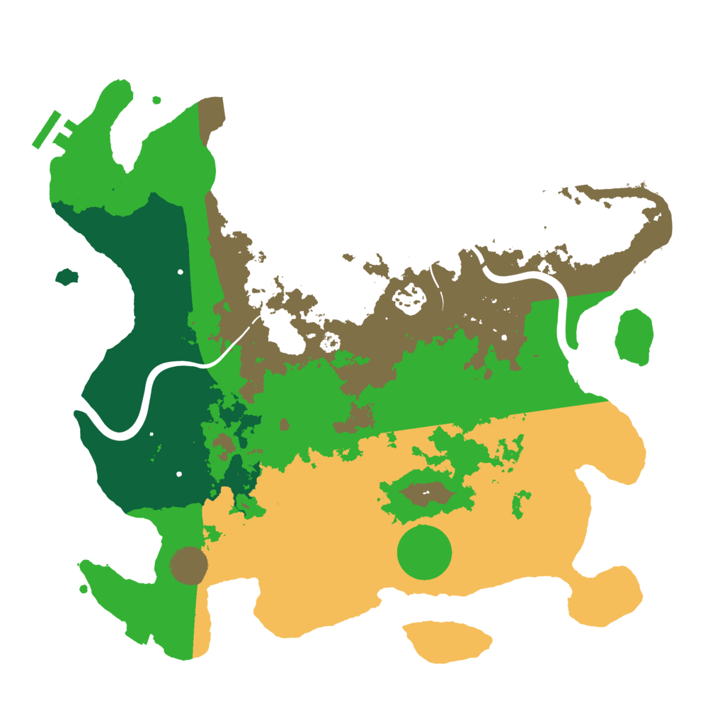 Biome Rust Map: Procedural Map, Size: 3500, Seed: 862976488
