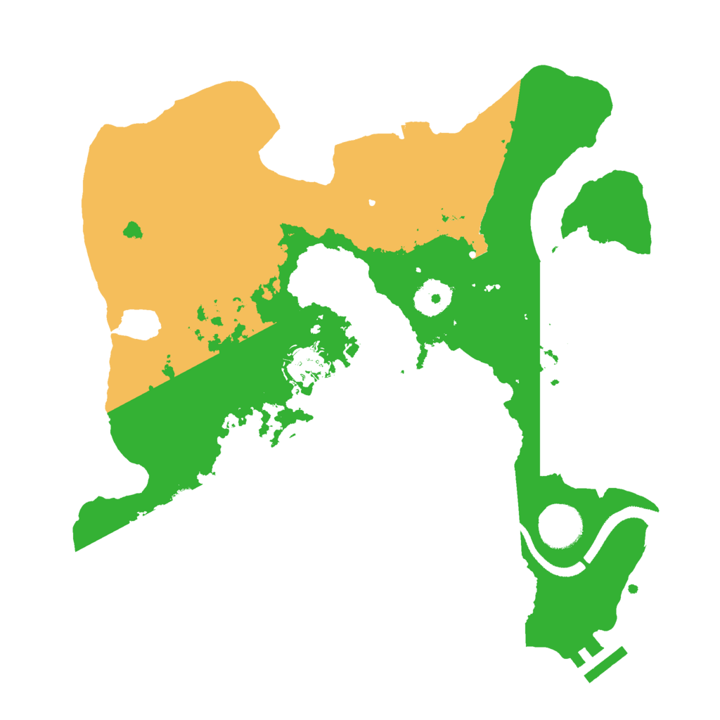 Biome Rust Map: Procedural Map, Size: 3000, Seed: 2007615
