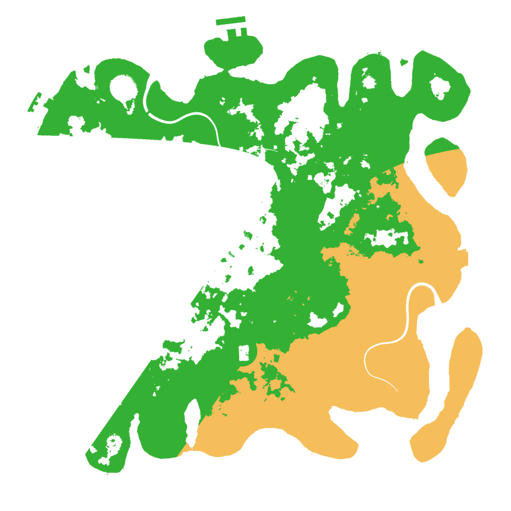 Biome Rust Map: Procedural Map, Size: 3500, Seed: 973265897