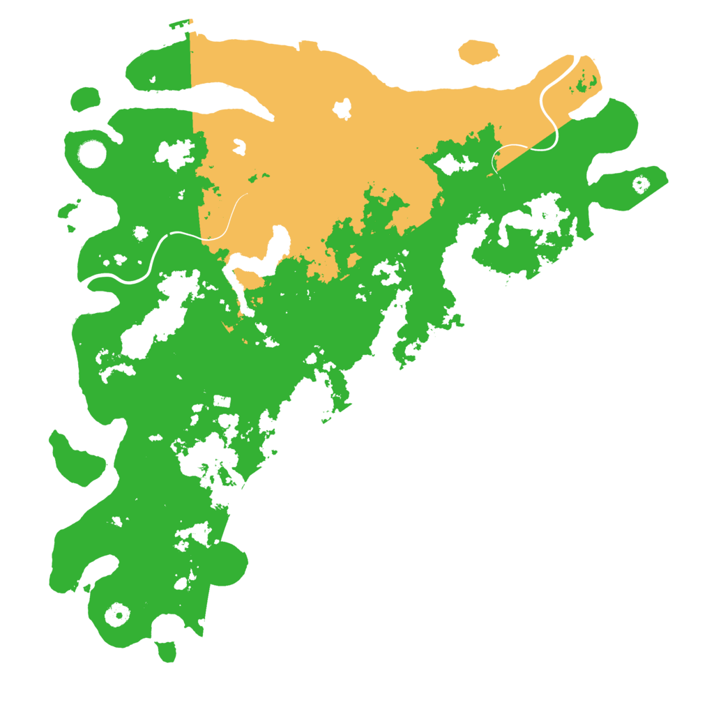 Biome Rust Map: Procedural Map, Size: 4500, Seed: 27936128