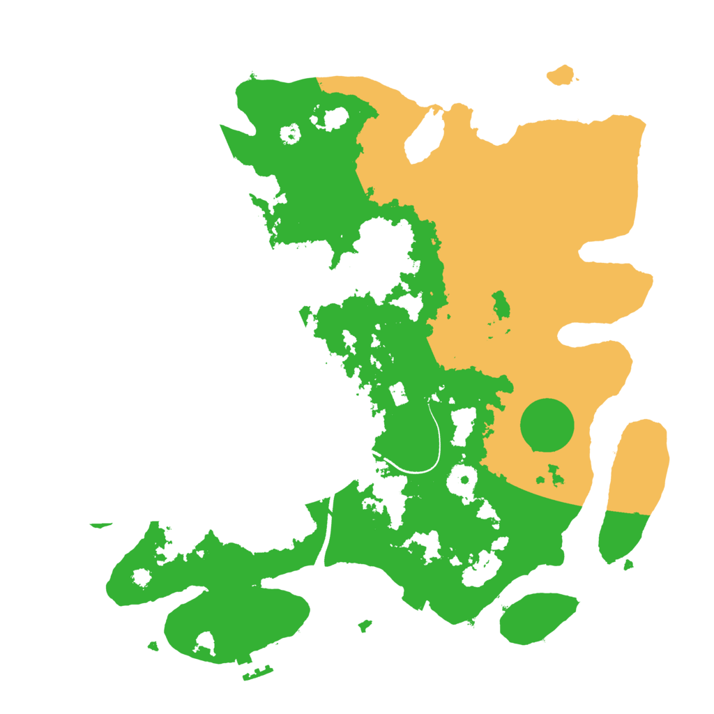 Biome Rust Map: Procedural Map, Size: 3500, Seed: 638165