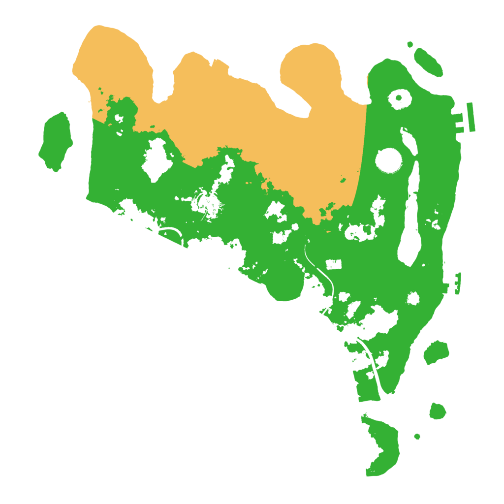 Biome Rust Map: Procedural Map, Size: 3500, Seed: 123212453