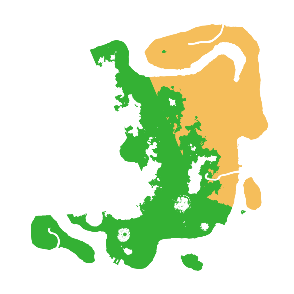 Biome Rust Map: Procedural Map, Size: 3300, Seed: 91708532