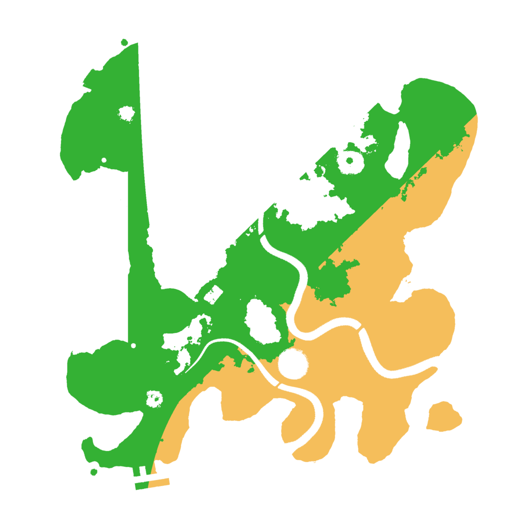 Biome Rust Map: Procedural Map, Size: 3000, Seed: 43584050