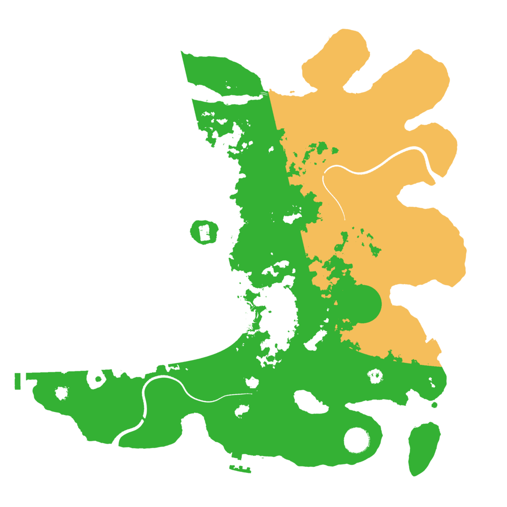 Biome Rust Map: Procedural Map, Size: 3500, Seed: 1265322840