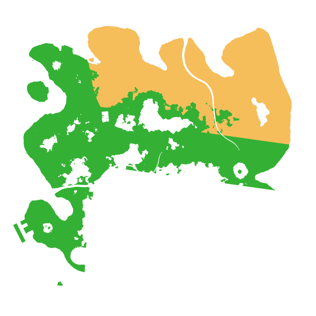 Biome Rust Map: Procedural Map, Size: 3200, Seed: 629989530