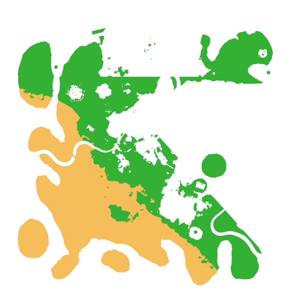 Biome Rust Map: Procedural Map, Size: 3500, Seed: 155734