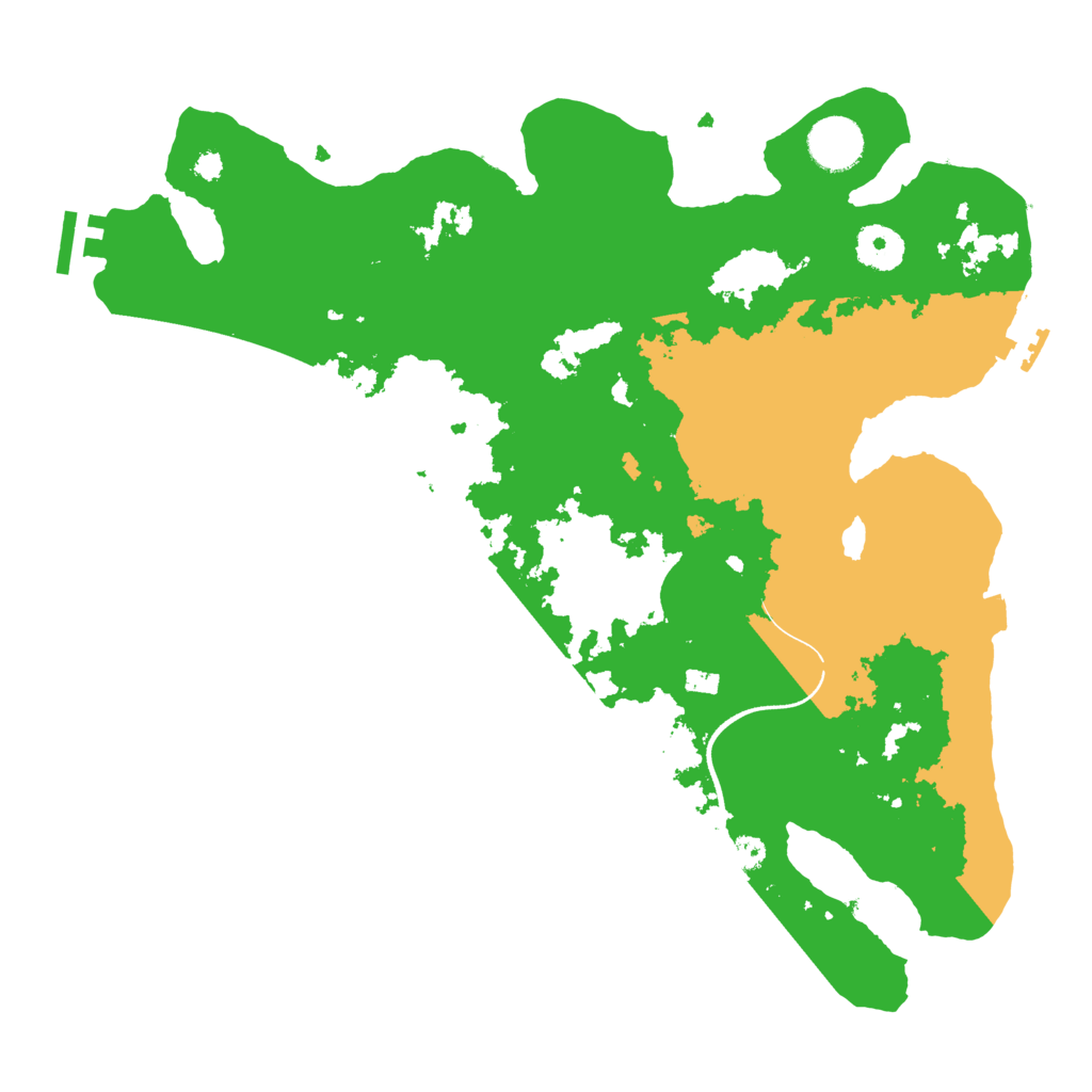 Biome Rust Map: Procedural Map, Size: 3500, Seed: 940359978