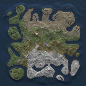 Thumbnail Rust Map: Procedural Map, Size: 4500, Seed: 44444, 19 Monuments