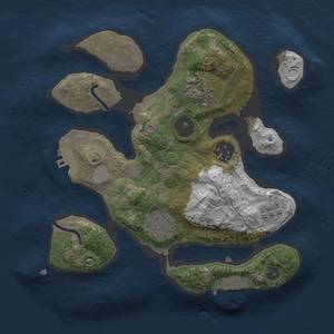 Thumbnail Rust Map: Procedural Map, Size: 2500, Seed: 9876513, 11 Monuments
