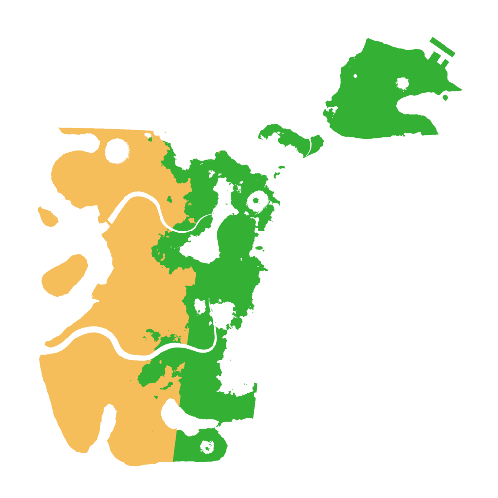 Biome Rust Map: Procedural Map, Size: 3600, Seed: 233506085
