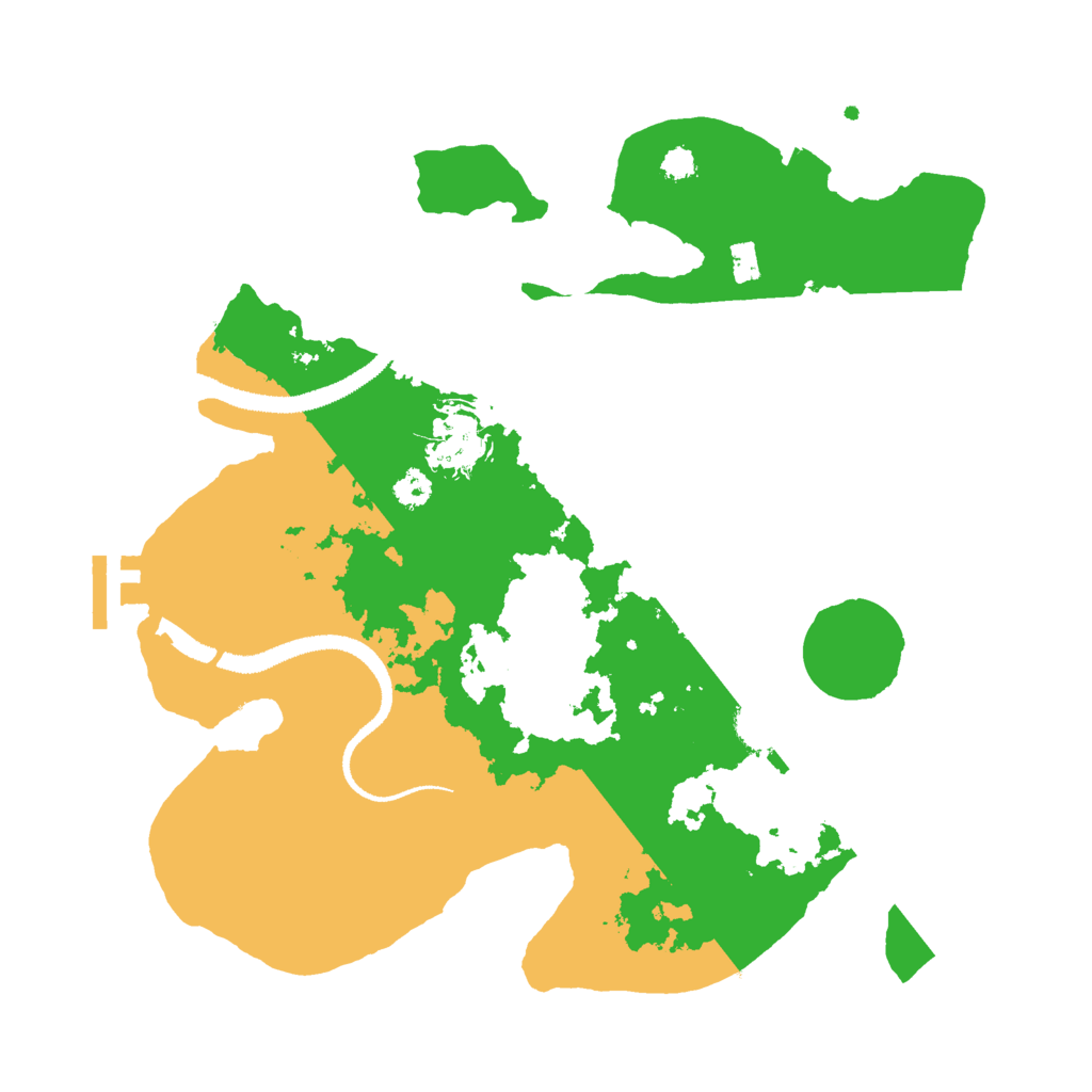 Biome Rust Map: Procedural Map, Size: 3000, Seed: 465413