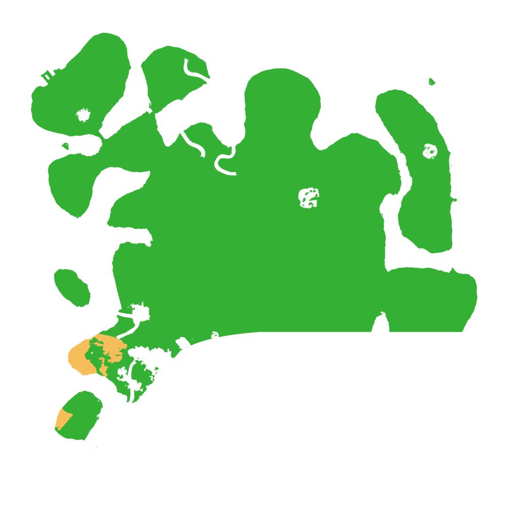 Biome Rust Map: Procedural Map, Size: 3600, Seed: 33366655