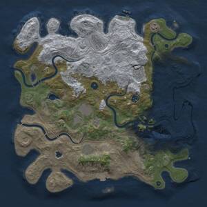 Thumbnail Rust Map: Procedural Map, Size: 4250, Seed: 145499664, 16 Monuments