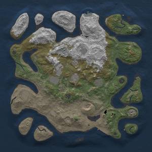 Thumbnail Rust Map: Procedural Map, Size: 4250, Seed: 145499664, 17 Monuments