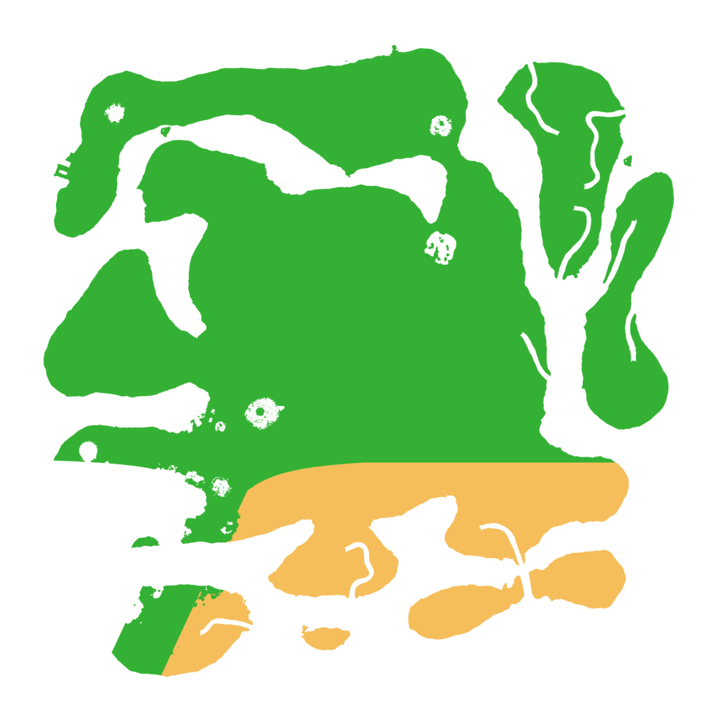 Biome Rust Map: Procedural Map, Size: 3500, Seed: 2008652640