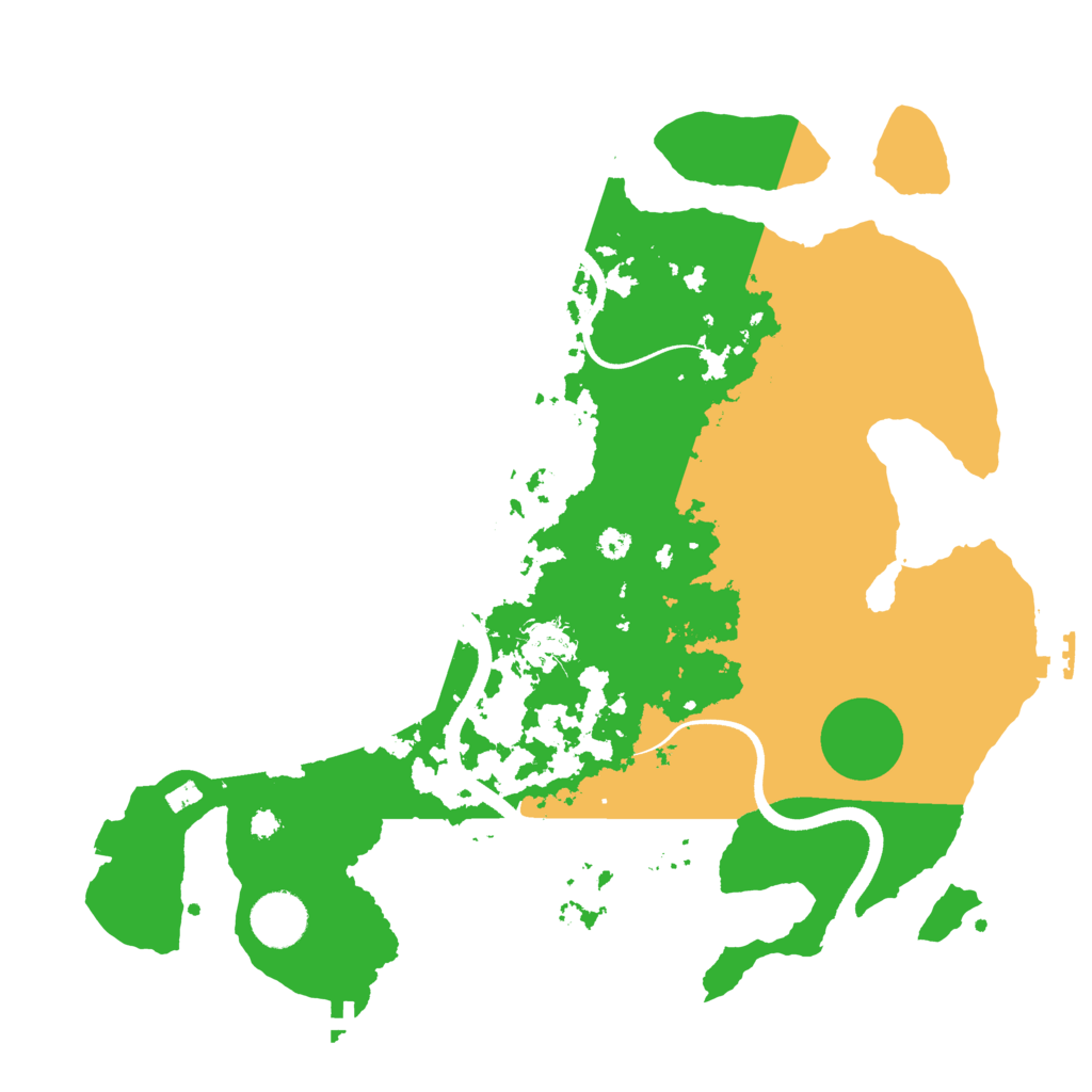 Biome Rust Map: Procedural Map, Size: 3500, Seed: 10142021