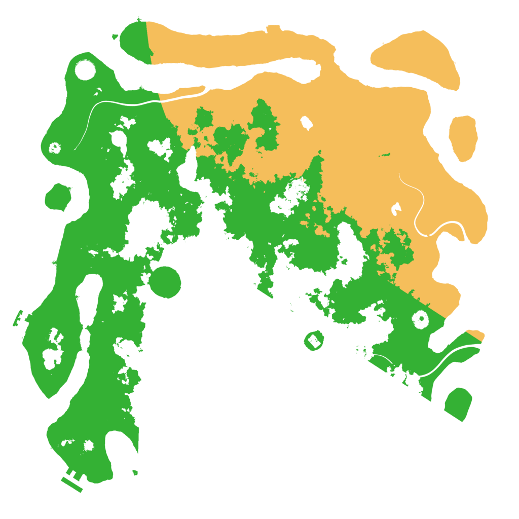 Biome Rust Map: Procedural Map, Size: 4500, Seed: 4342