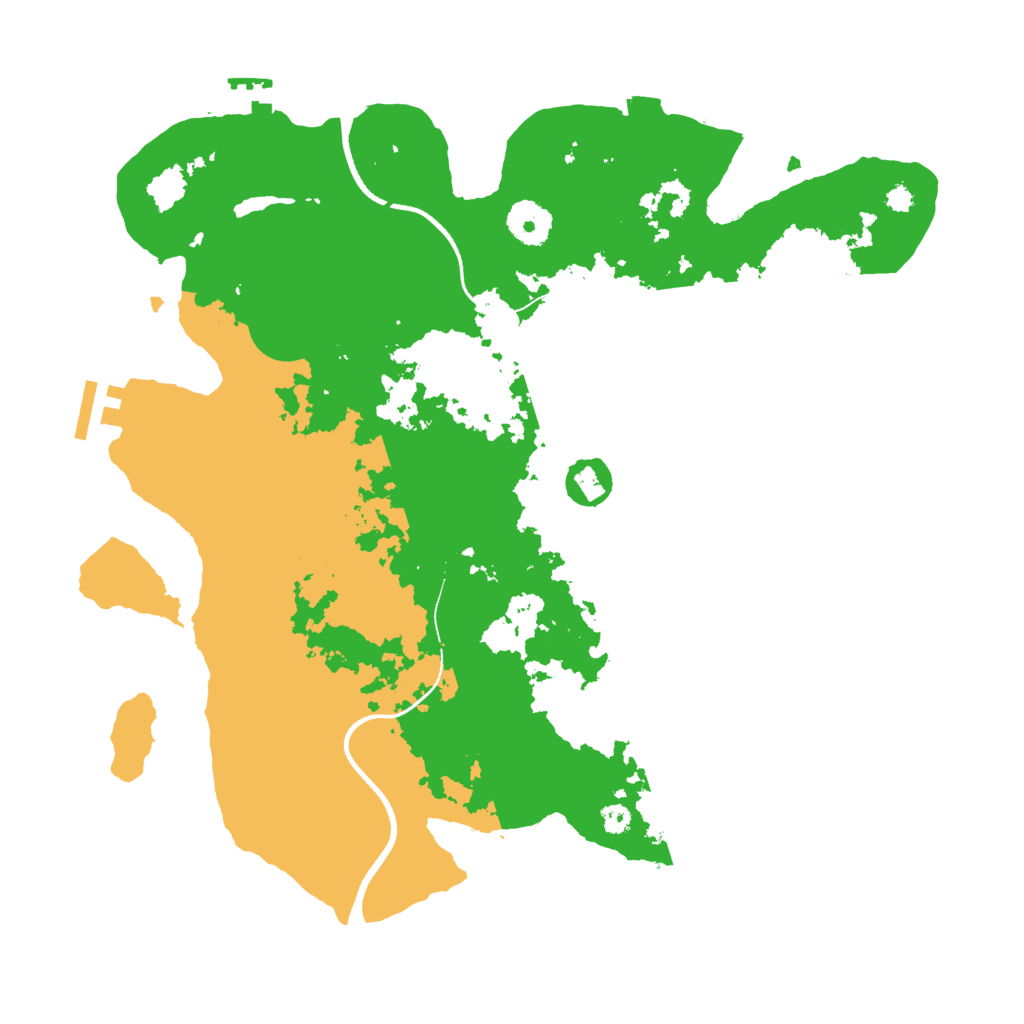 Biome Rust Map: Procedural Map, Size: 3500, Seed: 564216855