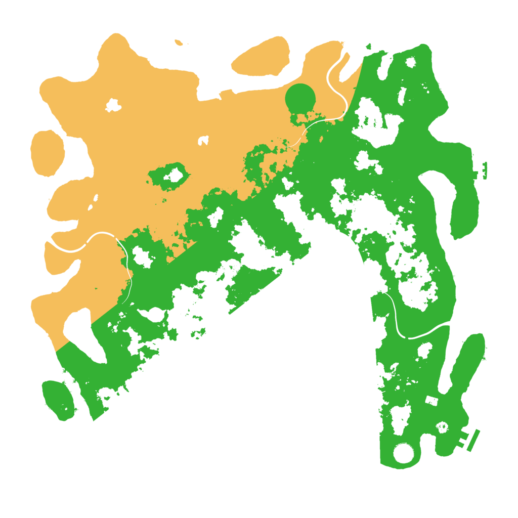 Biome Rust Map: Procedural Map, Size: 4500, Seed: 97517555
